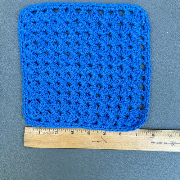 Set of Hand Crocheted Washcloths Dishcloths Trivets 100% Cotton Crochet Granny - Picture 9 of 15